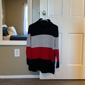 Eight Eight Eight Black, Red, and Silver TurtleNeck